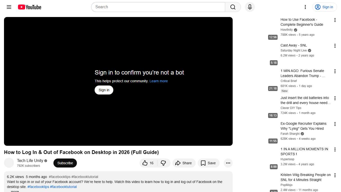 How to Log In & Out of Facebook on Desktop in 2026 (Full Guide) - YouTube